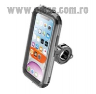 Suport telefon Interphone model Armor Pro - carcasa universala - montaj pe ghidon - waterproof - diagonala maxima smartphone: 6.5 inch
